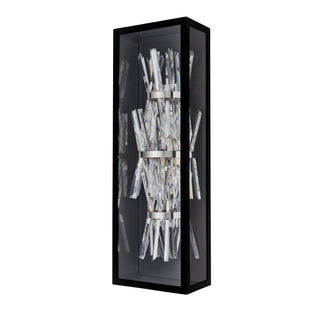 Buy matte-balck-with-side-glass-glass-and-clear-shade Glacier Esterno Outdoor (Wet) Sconce by Allegri