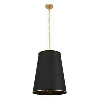 Buy matte-black-french-gold Coco Pendant by Varaluz