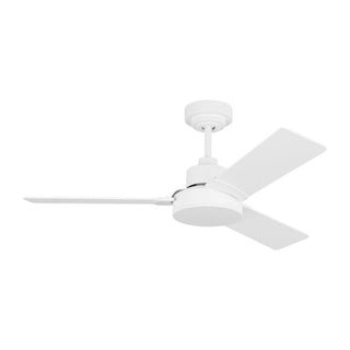 Buy matte-white-finish-with-matte-white-blades Jovie Outdoor (Damp) Ceiling Fan with Light by Generation Lighting