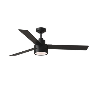 Buy midnight-black-finish-with-midnight-black-and-reversible-american-walnut-blades Jovie Outdoor (Wet) Ceiling Fan with Light by Generation Lighting