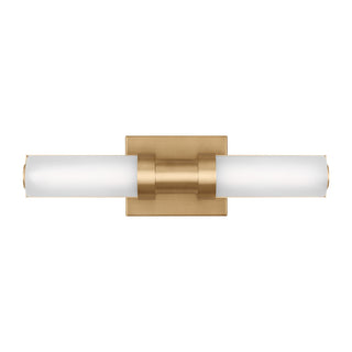 Buy satin-brass-with-arctic-glass-and-white-shade Kiel Outdoor (Damp) Sconce by Visual Comfort Studio