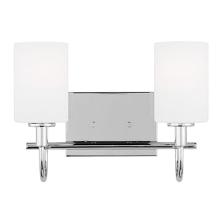 Buy chrome-with-etched-white-inside-glass-and-white-shade Oak Moore Outdoor (Damp) Sconce by Visual Comfort Studio