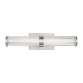 Buy brushed-nickel-with-frosted-glass-and-frosted-shade Syden Vanity by Visual Comfort Studio