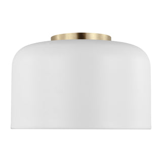 Buy matte-white Malone Outdoor (Damp) Flush Mount Light by Visual Comfort Studio