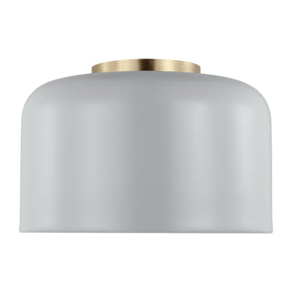 Buy matte-grey Malone Outdoor (Damp) Flush Mount Ceiling Light by Visual Comfort Studio