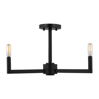 Buy midnight-black Fullton Outdoor (Damp) Semi Flush Mount Light by Visual Comfort Studio