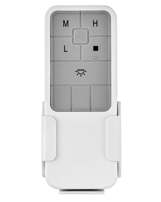 Remote Control Universal 3 Speed Universal Remote Control by Hinkley – Lights: One Light (3.25"L x 3.25"W x 5.25"H) – Finish: White – Hinkley-980045FWH
