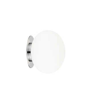 Buy chrome-with-opal-glass-glass-and-white-shade Mayu Sconce by Matteo Lighting