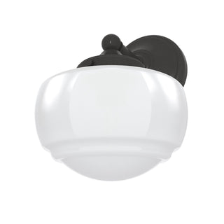 Buy noble-bronze-with-cased-white-glass-and-white-shade Saddle Creek Sconce by Hunter