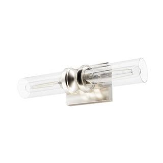 Buy brushed-nickel-with-seeded-glass-and-clear-seedy-shade Lenlock Vanity by Hunter