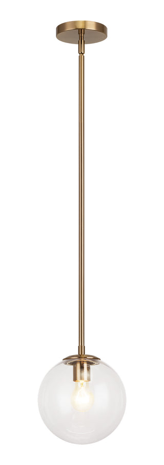 Buy aged-gold-brass-with-clear-glass-glass Novo Chandelier by Matteo Lighting