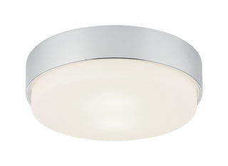 Buy chrome-with-white-glass-glass Quintz Ceiling Light by Matteo Lighting