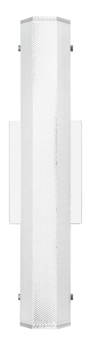 Buy chrome-with-acrylic-metal-mesh-diffusor-glass Pelermos Outdoor (Damp) Sconce by Matteo Lighting