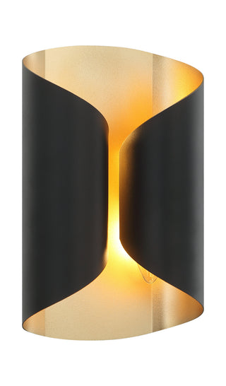 Buy matte-black Ripcurl Sconce by Matteo Lighting