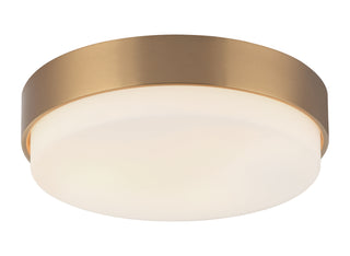 Buy aged-gold-brass-with-white-glass-glass-and-white-shade Quintz Ceiling Mount Light by Matteo Lighting