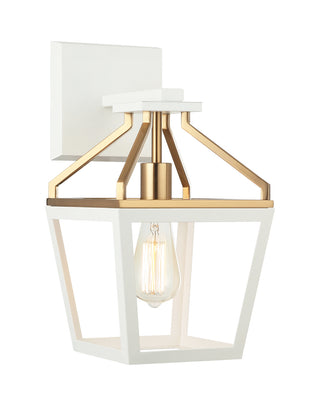 Buy white-aged-gold-brass Mavonshire Sconce by Matteo Lighting