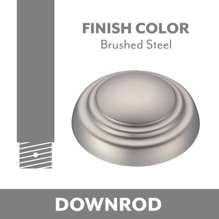 Buy brushed-steel Downrod by Minka Aire