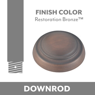Buy restoration-bronze Downrod by Minka Aire