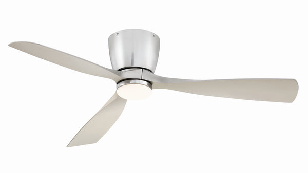3-Blades Klinch Outdoor (Damp) Hugger Ceiling Fan with Light by Fanimation