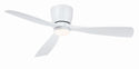 3-Blades Klinch Outdoor (Damp) Hugger Ceiling Fan with Light by Fanimation