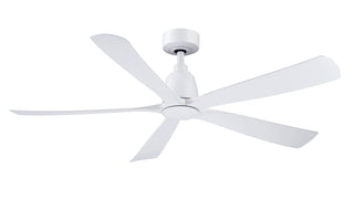 Buy matte-white-finish-with-matte-white-blades 3-Blades Kute Outdoor (Damp) Ceiling Fan by Fanimation