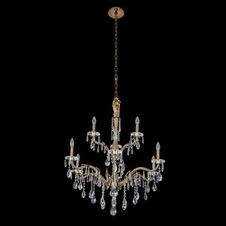 Buy historic-brass-and-clear-shade Venere Chandelier by Allegri