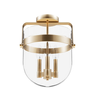 Buy alturas-gold-with-clear-glass Karloff Flush Mount Ceiling Light by Hunter