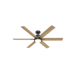 Buy noble-bronze-finish-with-golden-maple-blades Gravity Ceiling Fan with Light by Hunter