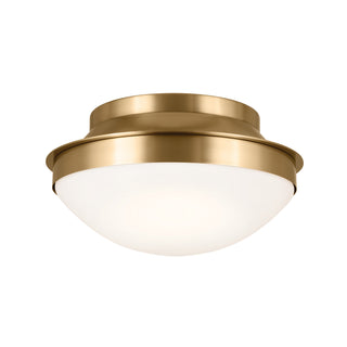 Buy brushed-natural-brass Bretta Outdoor (Damp) Flush Mount Ceiling Light by Kichler