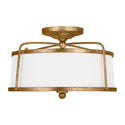 Stonington Outdoor (Damp) Flush Mount Ceiling Light by Visual Comfort Studio