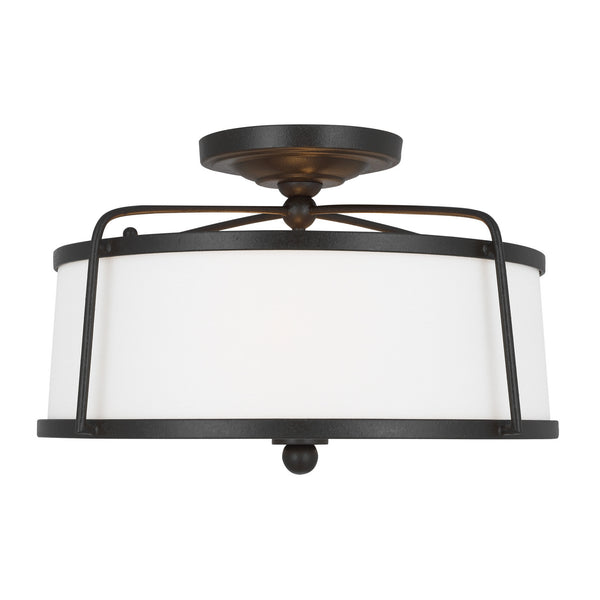 Stonington Outdoor (Damp) Semi-Flush Mount Ceiling Light by Visual Comfort Studio