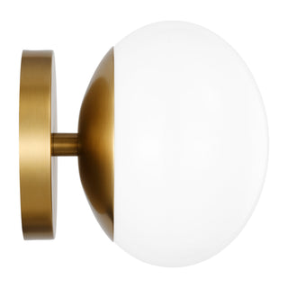 Buy burnished-brass Lune Outdoor (Damp) Sconce by Visual Comfort Studio