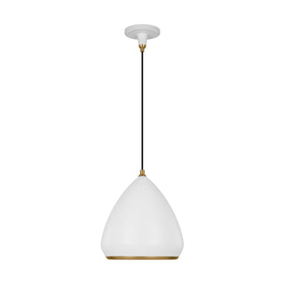 Buy matte-white Clasica Outdoor (Damp) Pendant by Visual Comfort Studio