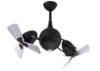 Buy matte-black-finish-with-barn-wood-tone-blades 6-Blades Acqua Matthews Fan Company by Matthews Fan Company