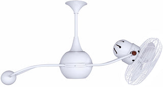 Buy gloss-white-finish-with-white-blades Brisa Ceiling Fan by Matthews Fan Company