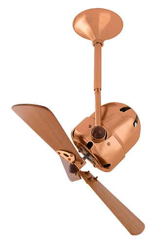 Buy brushed-copper-finish-with-mahogany-tone-blades Bianca Direcional Ceiling Fan by Matthews Fan Company