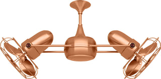 Buy brushed-copper-finish-with-brushed-copper-blades Duplo-Dinamico Ceiling Fan by Matthews Fan Company