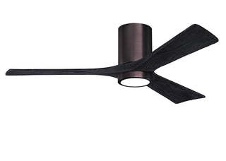 Buy brushed-bronze-finish-with-matte-black-blades Irene-HLK Hugger Ceiling Fan by Matthews Fan Company