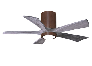 Buy walnut-finish-with-barn-wood-tone-blades Irene-HLK Hugger Ceiling Fan by Matthews Fan Company