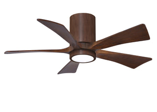 Buy walnut-finish-with-walnut-tone-blades Irene-HLK Hugger Ceiling Fan by Matthews Fan Company