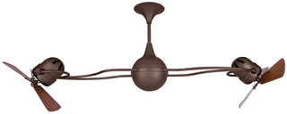 Buy bronzette-finish-with-mahogany-tone-blades Italo Ventania Ceiling Fan by Matthews Fan Company