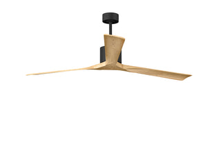 Buy matte-black-finish-with-light-maple-tone-blades Nan XL Ceiling Fan by Matthews Fan Company