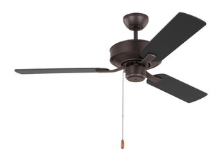 Buy bronze-finish-with-bronze-blades Linden Ceiling Fan (Light Kit Available) by Generation Lighting