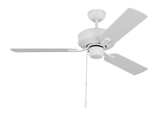 Buy matte-white-finish-with-matte-white-blades Linden Ceiling Fan (Light Kit Available) by Generation Lighting
