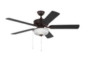 Linden Outdoor (Wet) Ceiling Fan with Light by Generation Lighting
