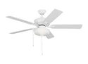 Linden Outdoor (Wet) Ceiling Fan with Light by Generation Lighting