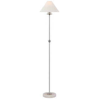 Buy polished-nickel-and-alabaster Caspian Floor Lamp by Visual Comfort Signature