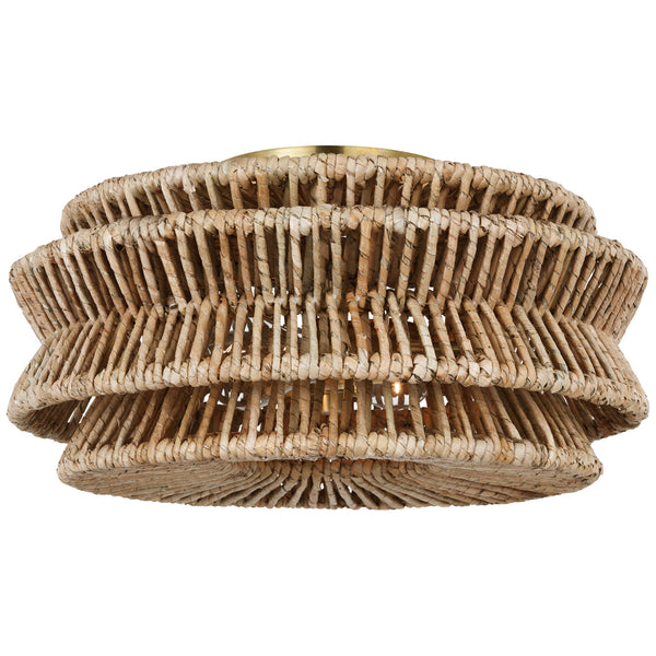 Antigua Outdoor (Damp) Flush Mount Ceiling Light by Visual Comfort Signature
