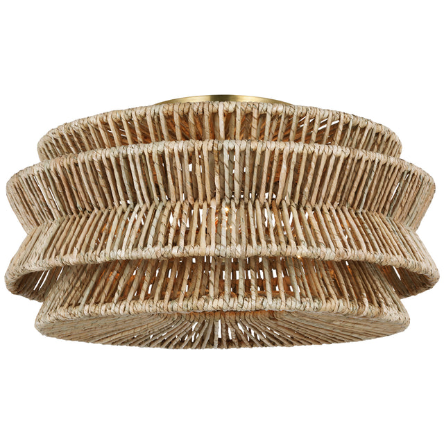 Antigua Outdoor (Damp) Flush Mount Ceiling Light by Visual Comfort Signature