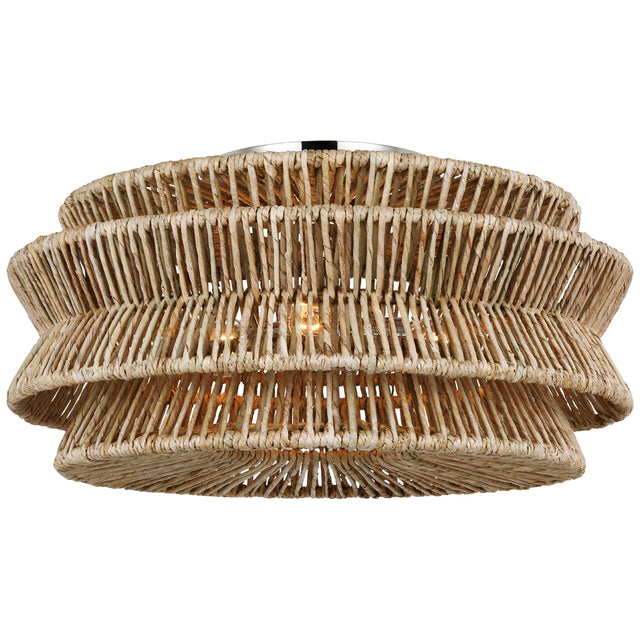 Antigua Outdoor (Damp) Flush Mount Ceiling Light by Visual Comfort Signature